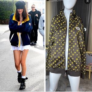 Fila x Urban Outfitters Track Brown Gold  Jacket EUC